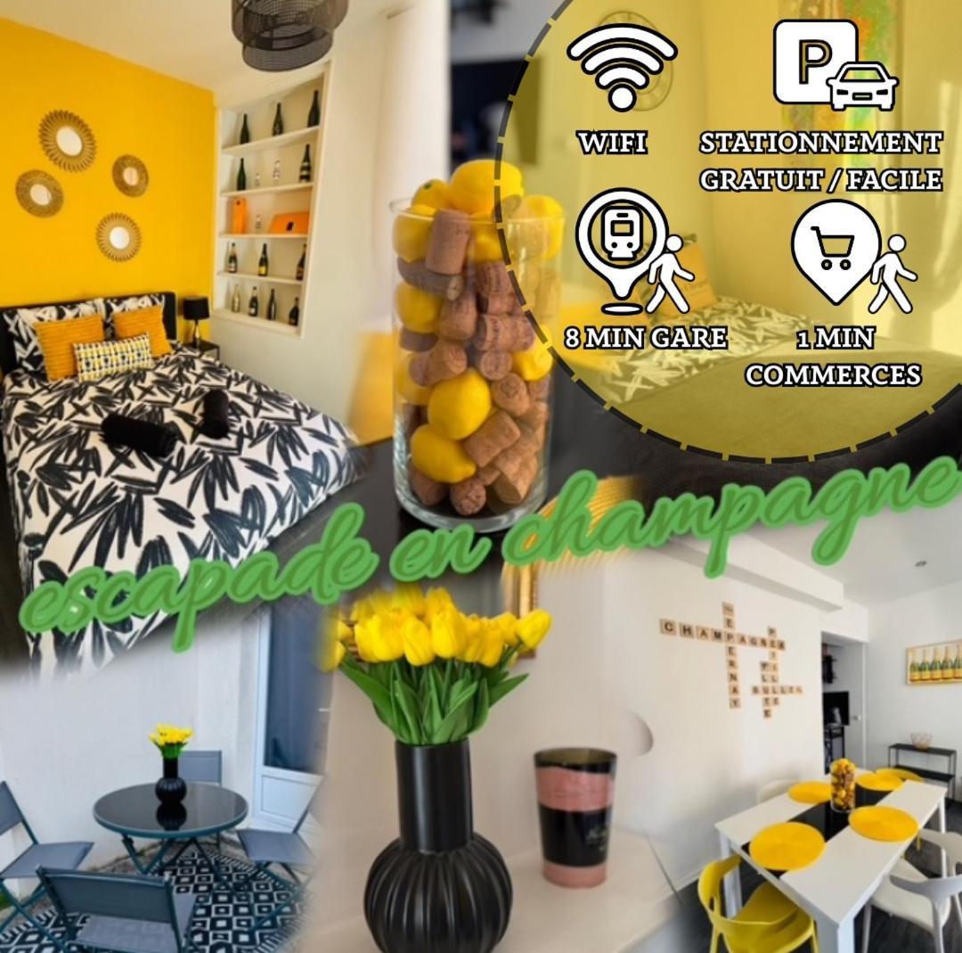 Petille En Champagne - 1 Chambre - Terrasse Еперне Екстериор снимка